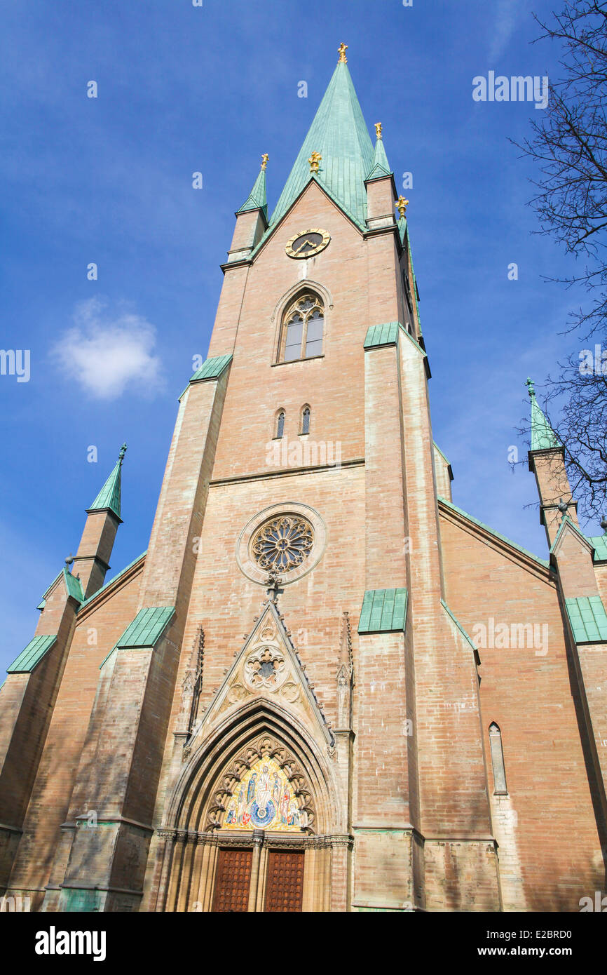 Berühmten Kathedrale von Linköping, Schweden. Stockfoto