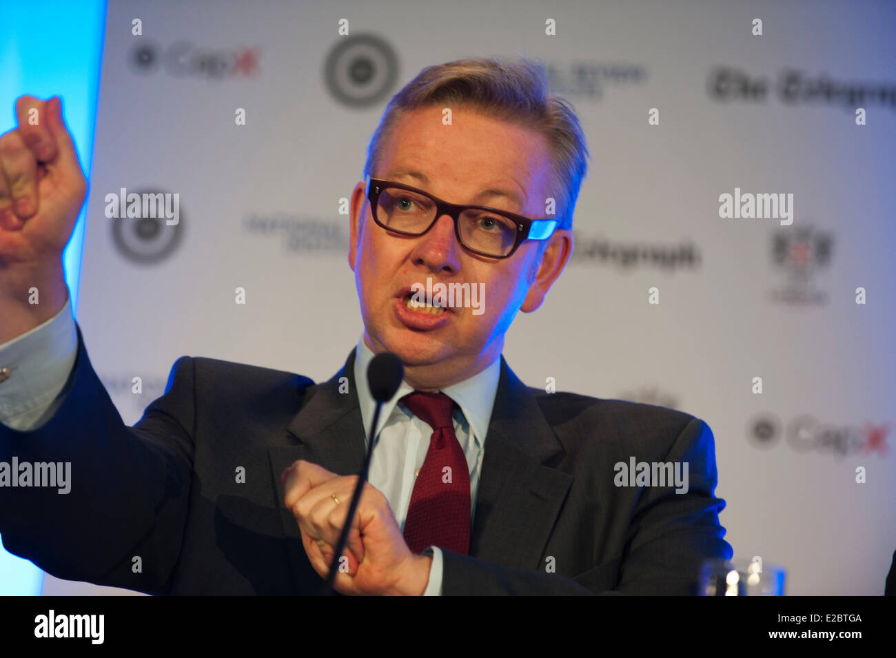 London, UK. 18. Juni 2014. Michael Gove Ausbildung Sekretärin auf der Margaret Thatcher Conference on Liberty 18. Juni 2014 Guildhall London uk Credit: Prixnews/Alamy Live-Nachrichten Stockfoto