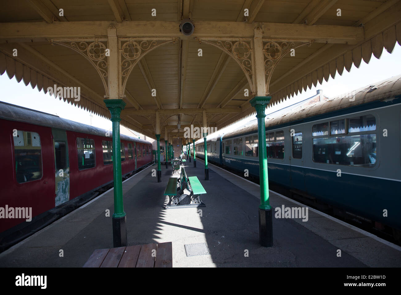Dereham Bahnhof Stockfoto