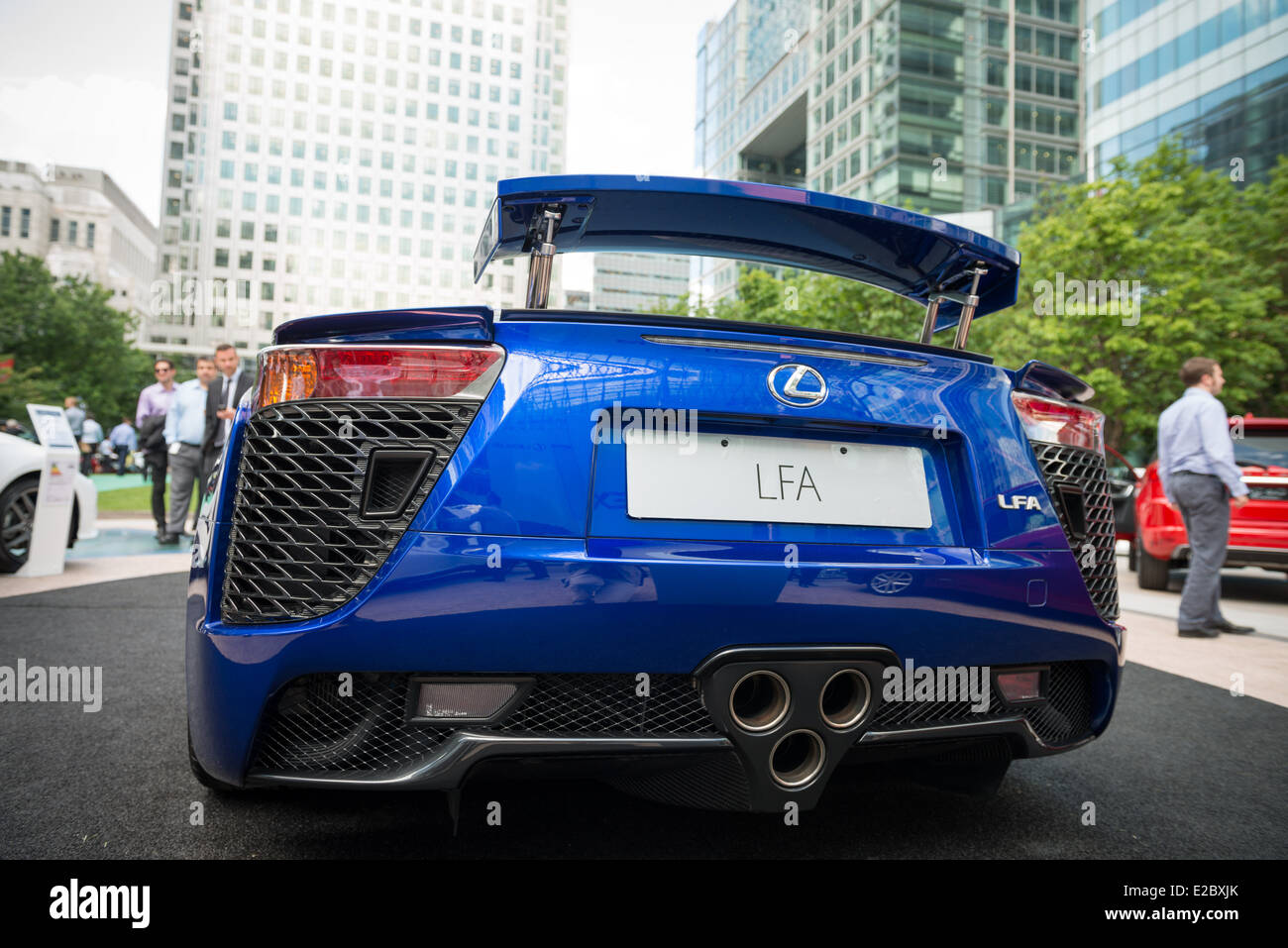 Legendären Lexus LFA in Canary Wharf Motorexpo 2014 Stockfoto