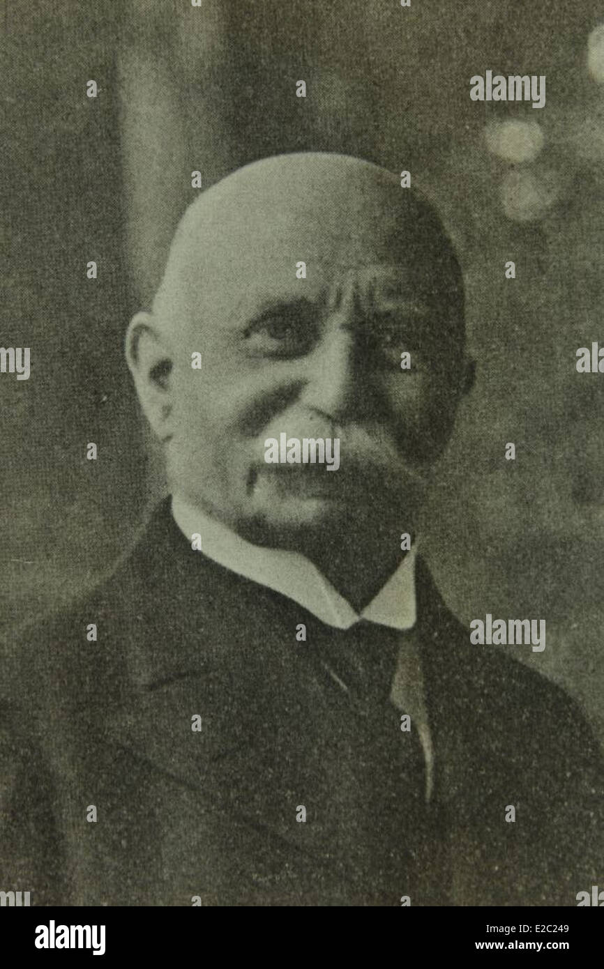 Graf Ferdinand von Zeppelin war ein Pionier in der Luftschiffentwicklung. Seine Entwürfe, wie die Zeppelin-Luftschiffe, revolutionierten den Luftverkehr und die militärische Aufklärung, mit bedeutenden Beiträgen zur frühen Luftfahrt. Stockfoto