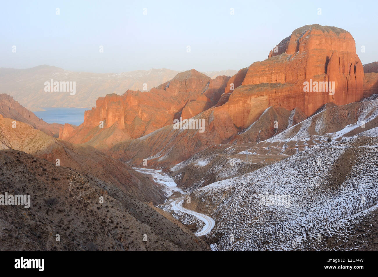 China, Qinghai, Amdo, Jiantsa County, Khamra National Park, Namzong Umgebung und Li Jia Xia See Stockfoto