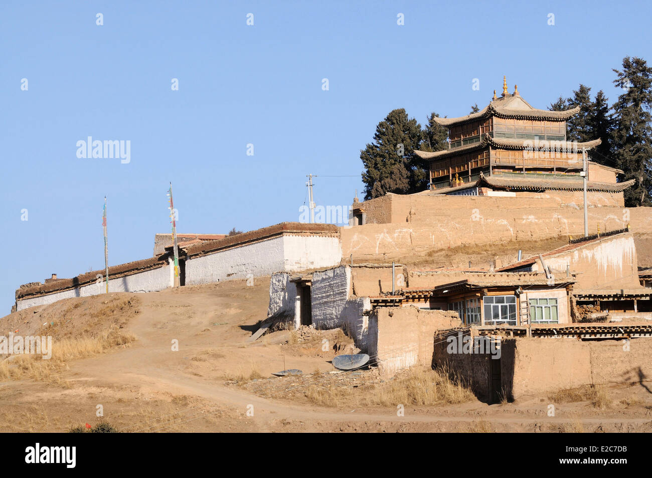 China, Provinz Qinghai, Amdo, Tongren (Rebkong) Grafschaft, Tashi Kyil Kloster Stockfoto