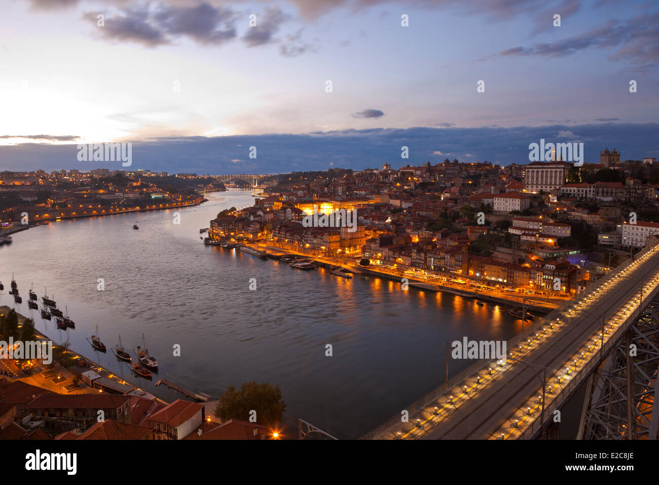 Portugal, Norte Region, Porto, Altstadt Weltkulturerbe der UNESCO, Dom Luis ich überbrücken Eiffel Stil Stockfoto