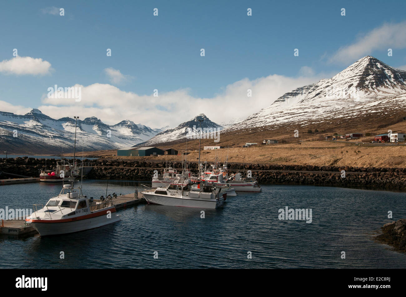 Island, Region Austurland, Atlantikküste, Ostküste, Fjord, der Fáskrúdsfjördur, das veranstaltet die französischen Fischer zwischen 1850 Stockfoto