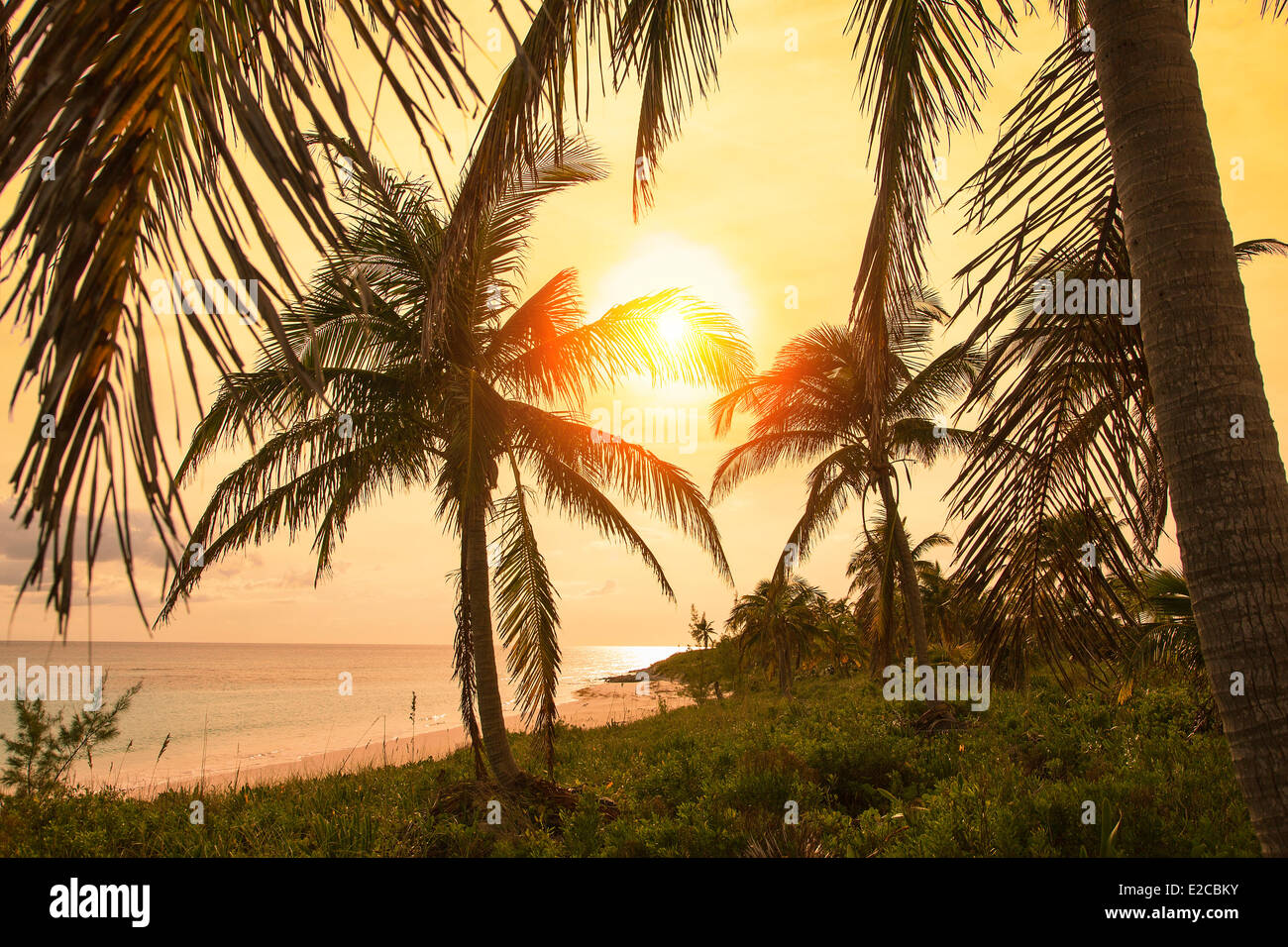 Bahamas, Eleuthera Island Lighthouse Bay Stockfoto