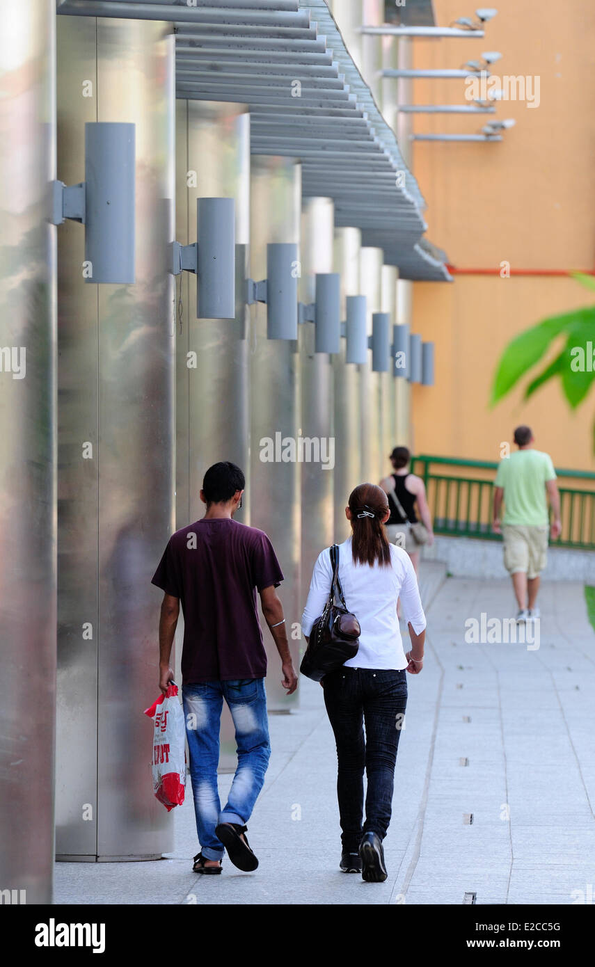 Singapur, Little India-Bereich, das Einkaufszentrum, das Mustafa Centre 24 Stunden geöffnet Stockfoto