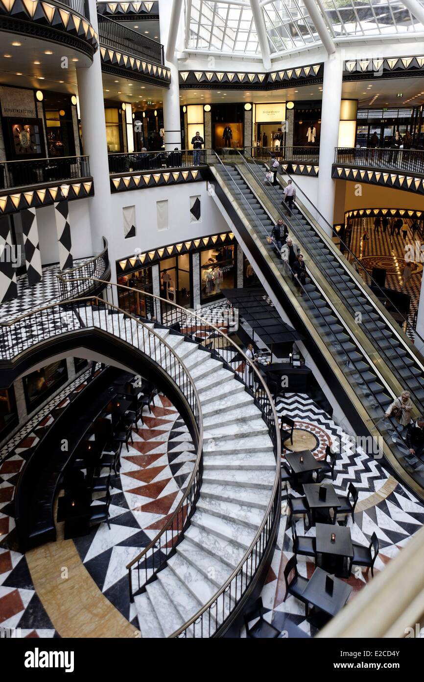 Deutschland, Berlin, Einkaufszentrum Quartier 206, Friedrichstrasse, entworfen von Ieoh Ming Pei, Quartier 206 (206 Stadtpassagen Stockfoto