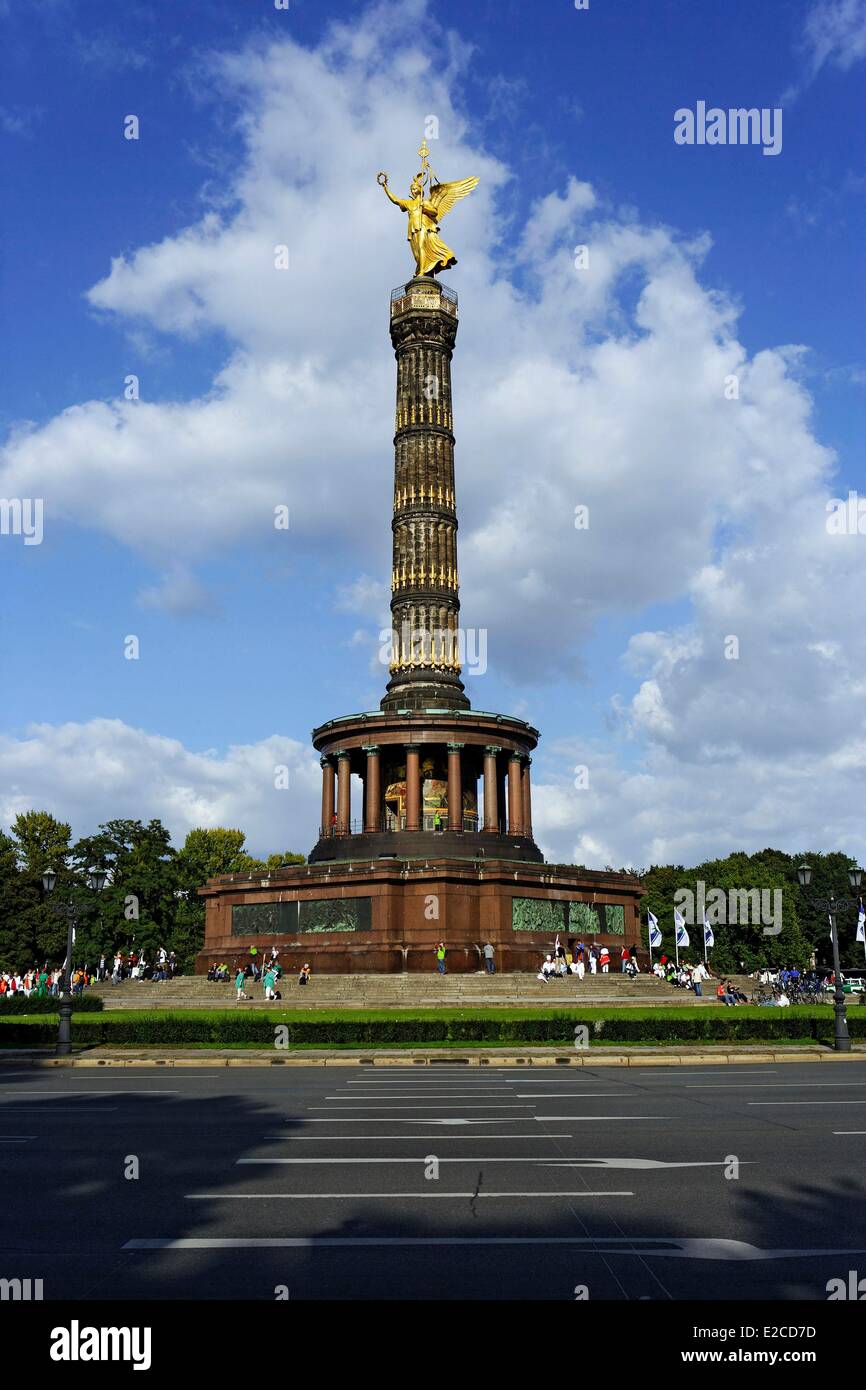 Siegessaule Siegeskolumne Berlin Deutschland Stockfotos und -bilder ...