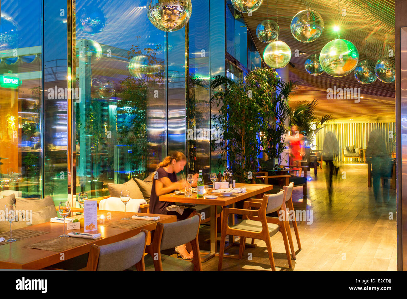 Russland, St. Petersburg, als Weltkulturerbe der UNESCO, der Mansarda Restaurant aufgeführt Stockfoto