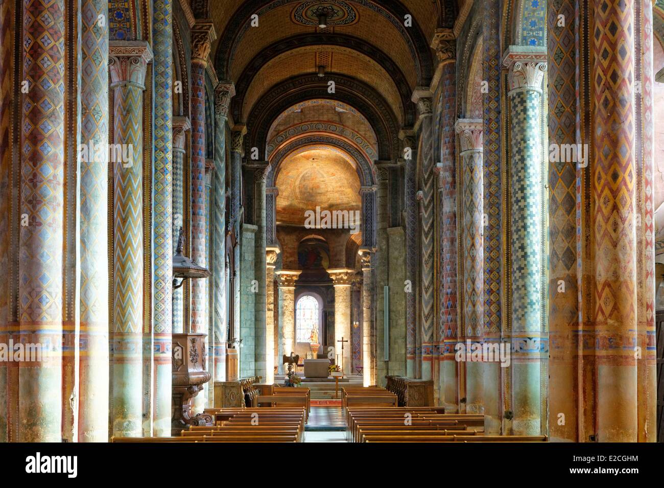 Frankreich, Vienne, Poitiers, romanische Kirche Notre-Dame la Grande Kirche Stockfoto