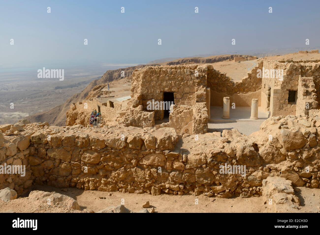 Israel, Negev-Wüste, Masada Festung, von der UNESCO als Welterbe gelistet Stockfoto