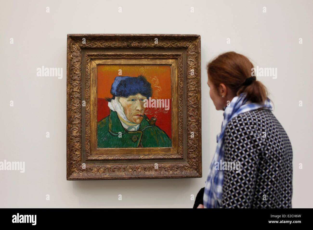 Schweiz, Zürich, Kunsthaus (Museum of Modern Art), die Arbeit von Van Gogh,  der Mann Ohr ab, Selbstporträt Stockfotografie - Alamy
