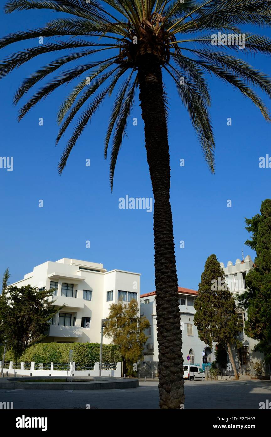 Israel, Tel Aviv, Shlomo Yafe Haus-Bauhaus Museum auf Bialik quadratisch, erbaut von dem Architekten Shlomo Gepstein 1935 Stockfoto