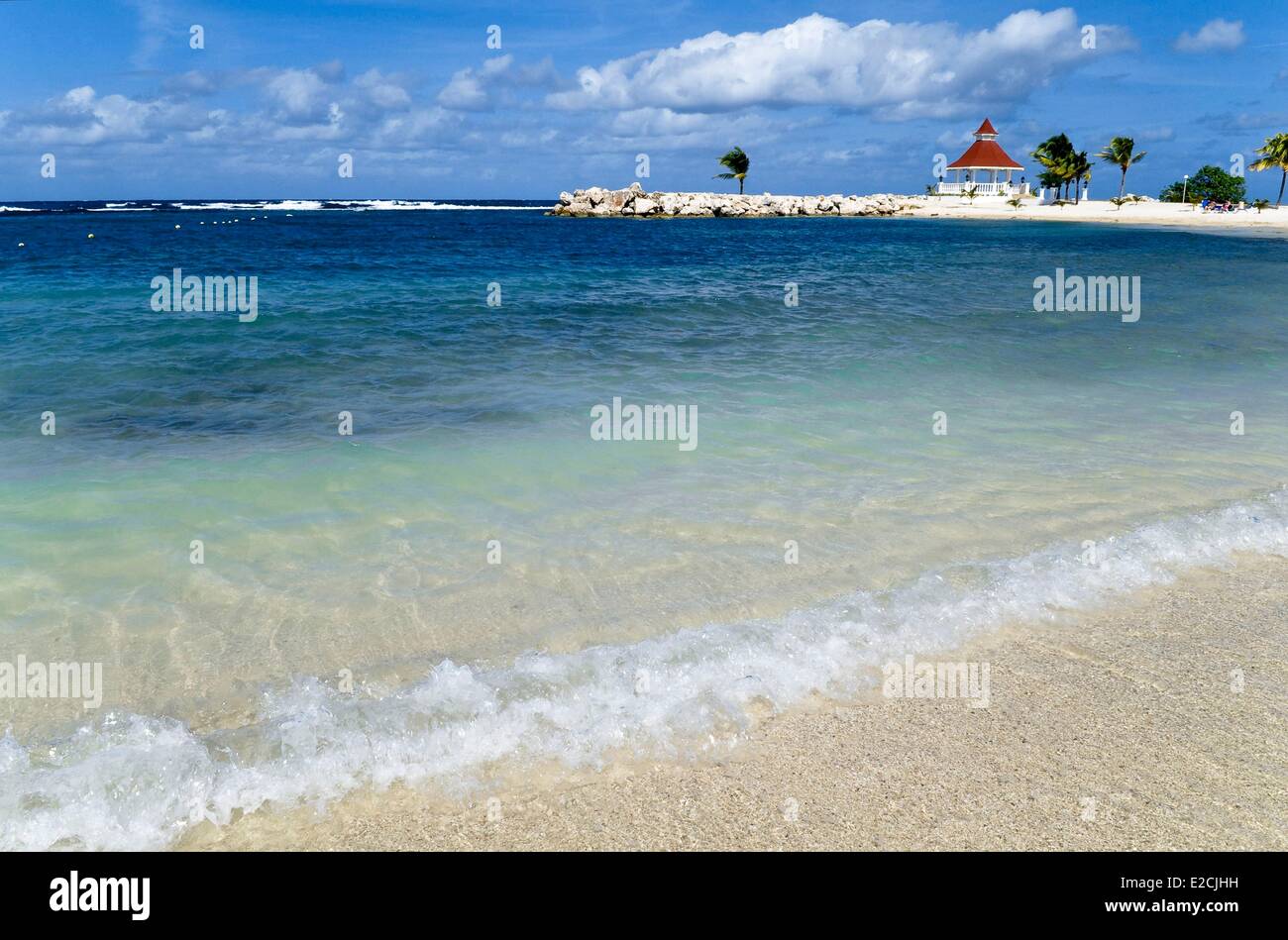 Jamaika, Westindische Inseln, Pfarrei St. Ann, Ocho Rios, Küste von lokalen Resorthotel Stockfoto