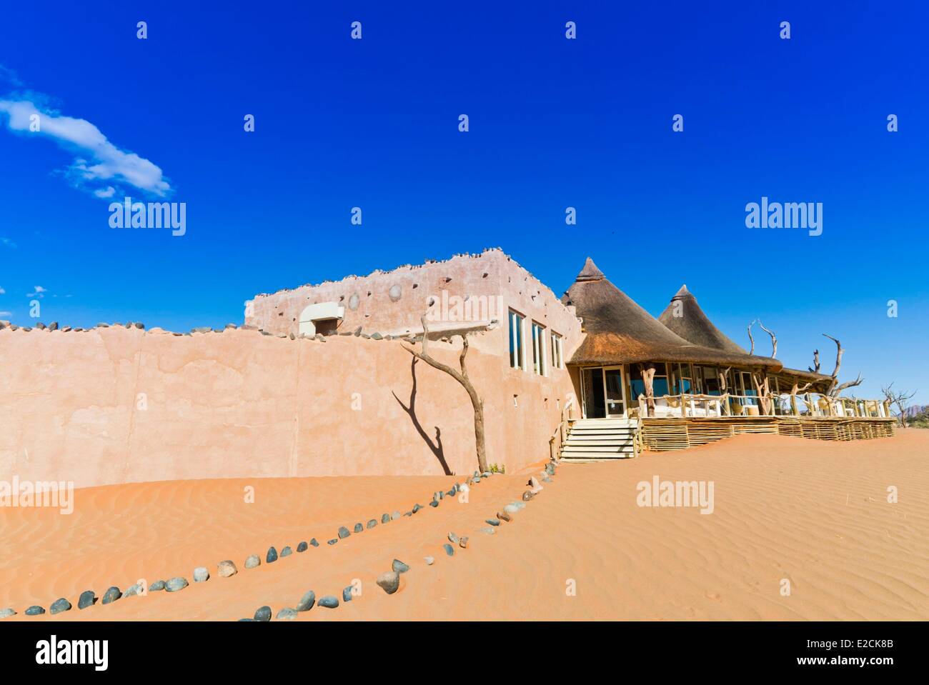Namibia Hardap Region Namibwüste Little Kulala Lodge Stockfoto