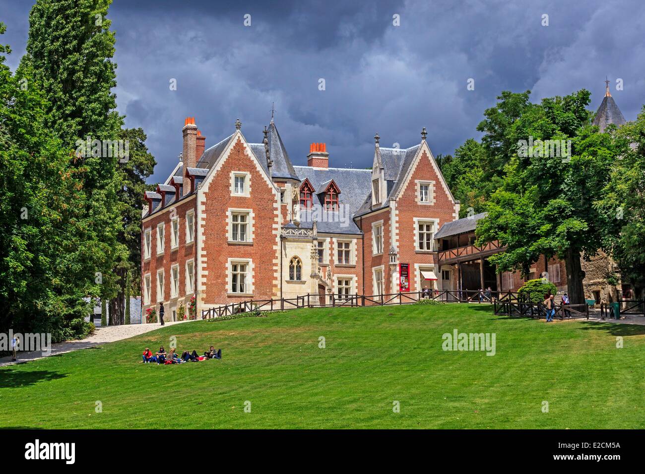 Frankreich-Indre et Loire Loiretal Weltkulturerbe von UNESCO Amboise Clos Luce Castle Leonardo Da Vincis letztes Haus Stockfoto