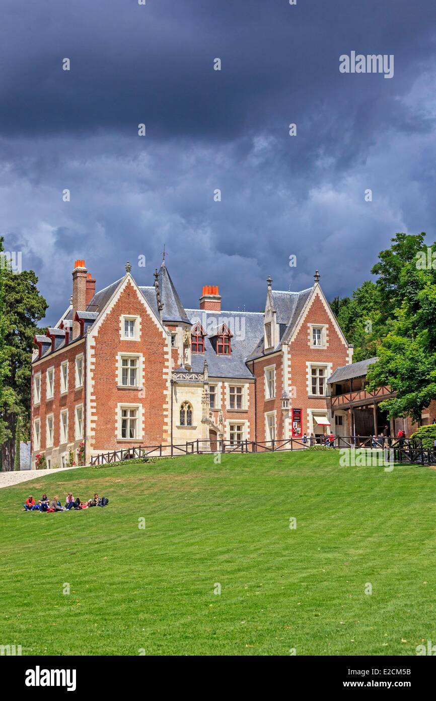Frankreich-Indre et Loire Loiretal Weltkulturerbe von UNESCO Amboise Clos Luce Castle Leonardo Da Vincis letztes Haus Stockfoto