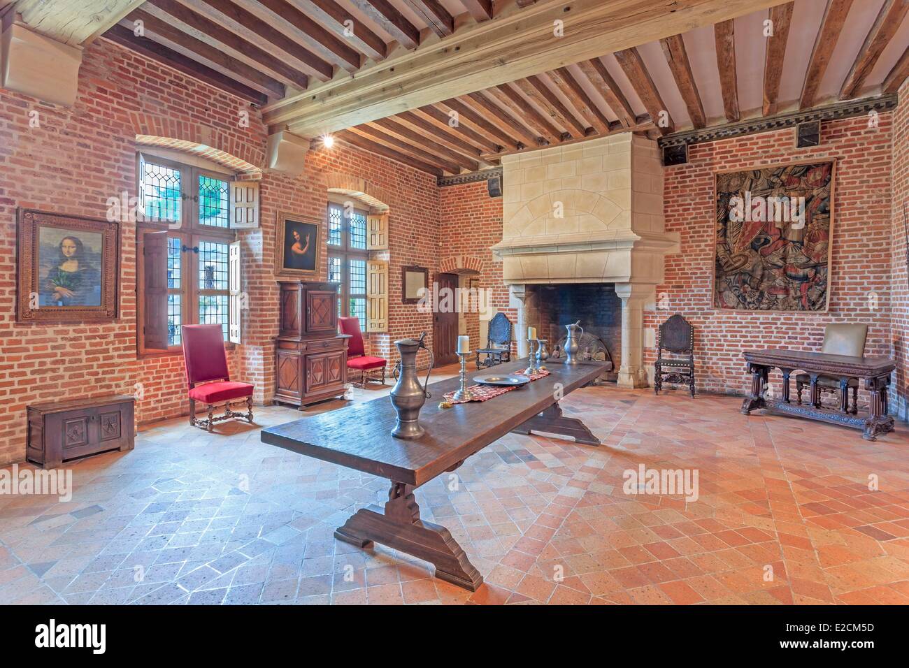 Frankreich-Indre et Loire Loiretal Weltkulturerbe von UNESCO Amboise Clos Luce Castle Leonardo Da Vincis letztes Haus Stockfoto