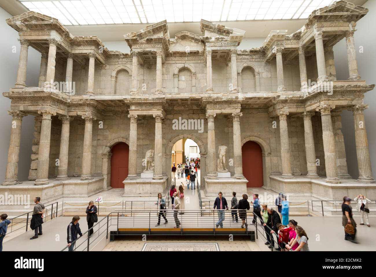 Rekonstruierte Markttor von Milet zu Pergamom Museum, Berlin, Deutschland Stockfoto