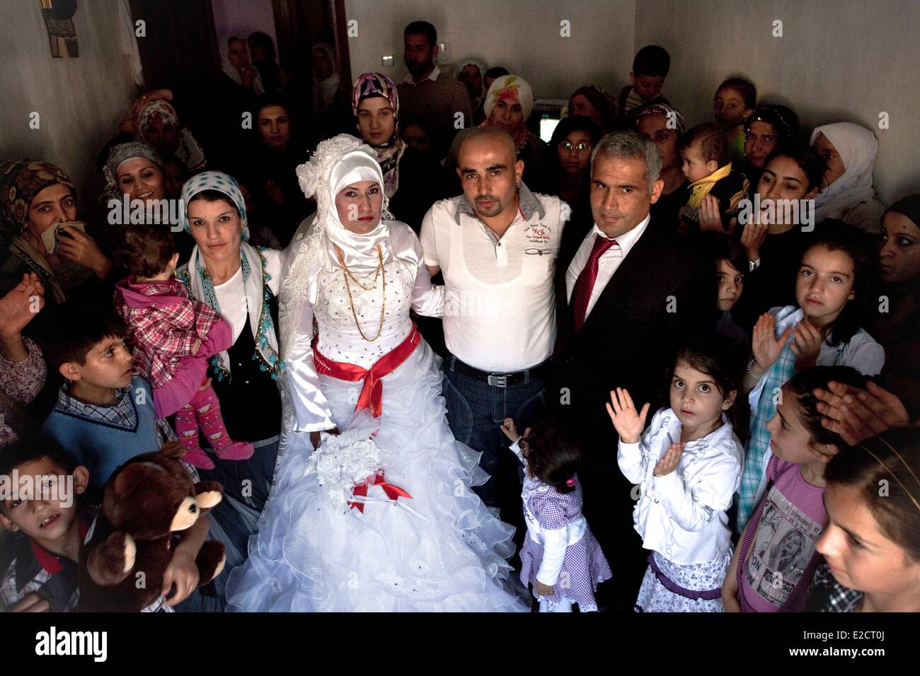 Türkei Süd Ost Anatolien Mardin türkisch-kurdischen Hochzeit Stockfoto