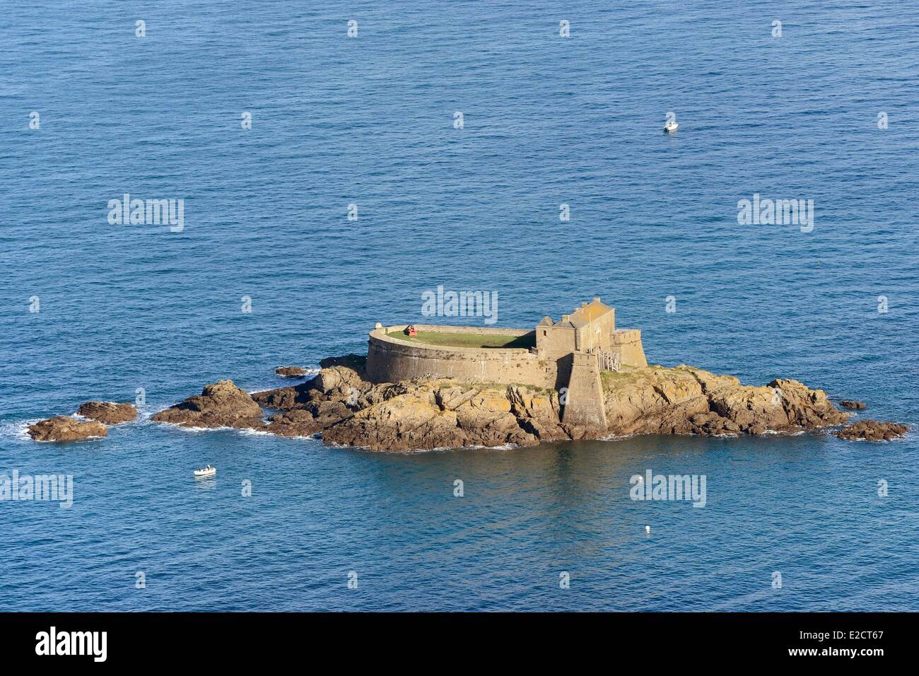 Frankreich-Ille et Vilaine Côte Emeraude (Emerald Kosten) Saint Malo Fort du Petit werden von Vauban erbaut, im 17. Jahrhundert in der Stockfoto