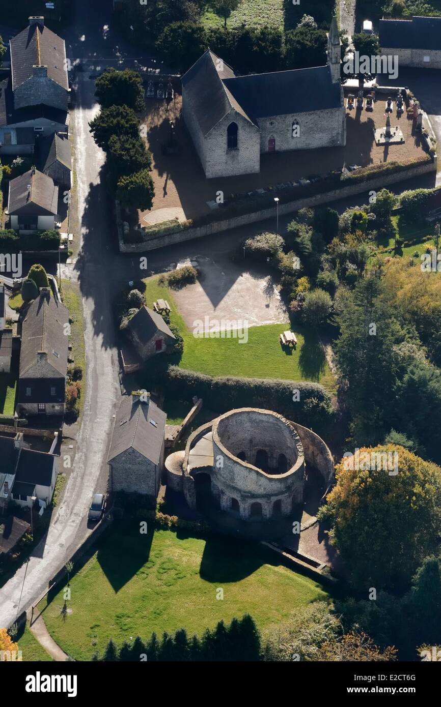 Frankreich Cotes d ' Armor Lanleff Tempel ehemalige Kapelle des 11. Jahrhunderts von den Tempelrittern nach dem Vorbild der Heiligen Stockfoto