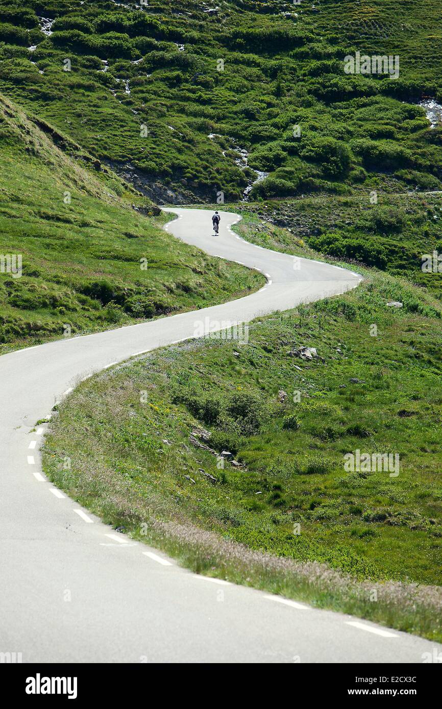 Frankreich Hautes Alpes Parc Naturel Regional du Queyras (natürlichen regionalen Park von Queyras) Col Agnel Straße 2744 m Stockfoto