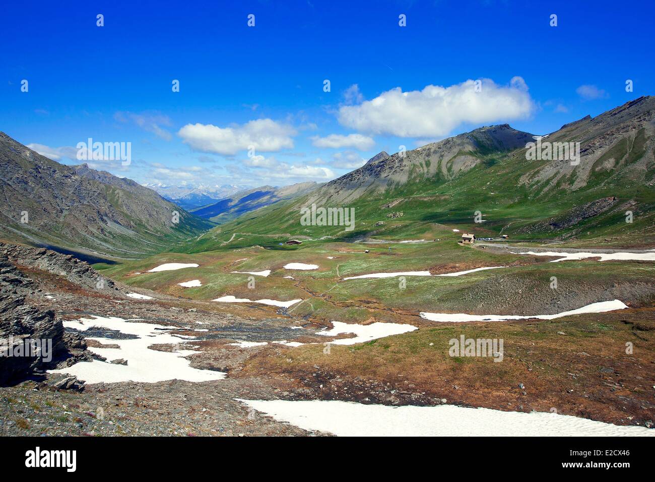 Frankreich Hautes Alpes Parc Naturel Regional du Queyras (natürlichen regionalen Park von Queyras) Col Agnel 2744 m Stockfoto