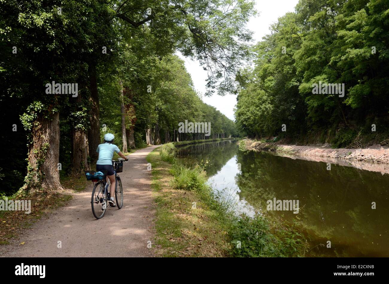 Frankreich Vogesen zwischen Epinal und der Lac de Bouzey den Radweg entlang dem Canal de l ' est Stockfoto