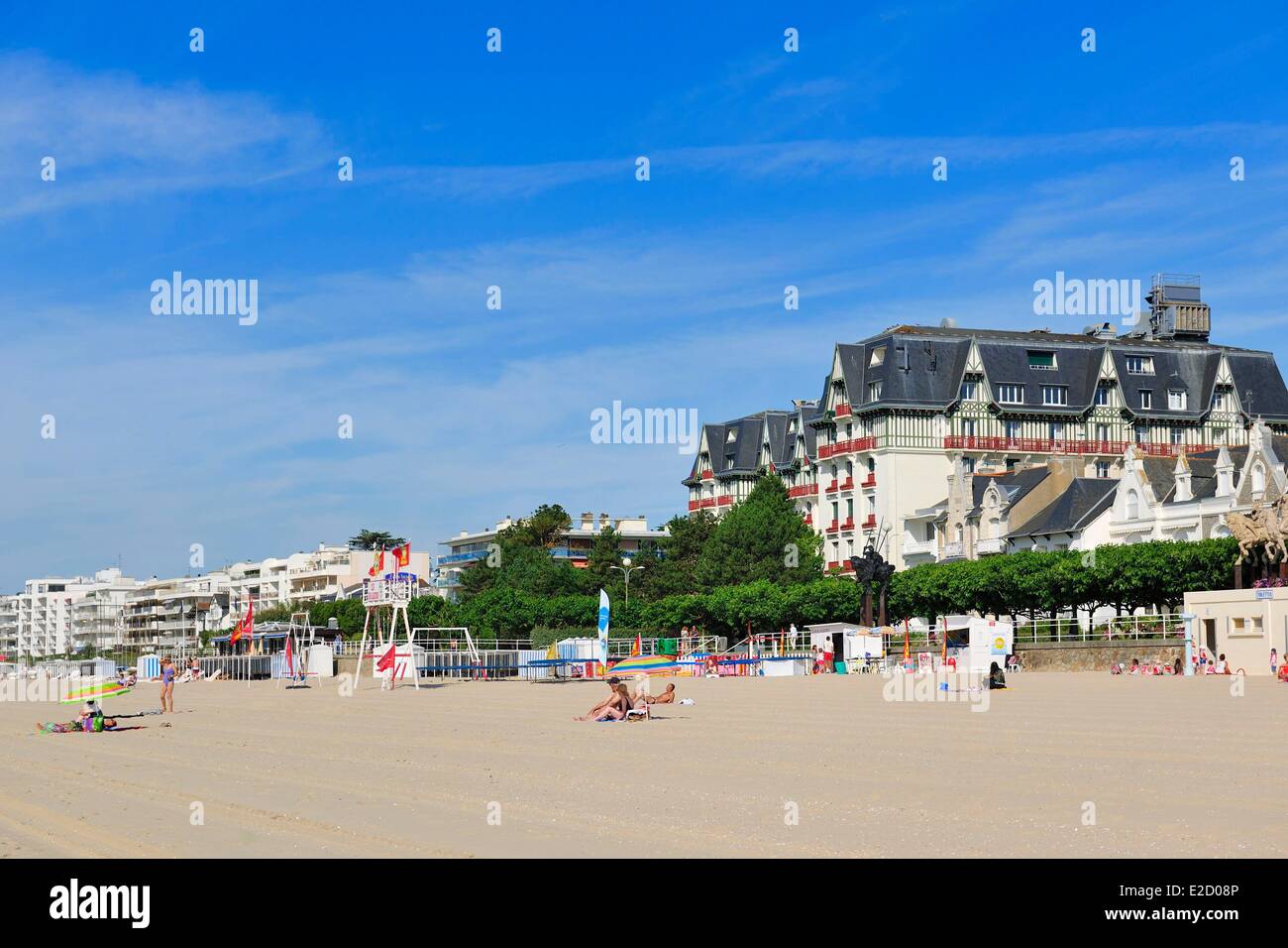 Frankreich Loire Atlantique La Baule am Strand Stockfoto