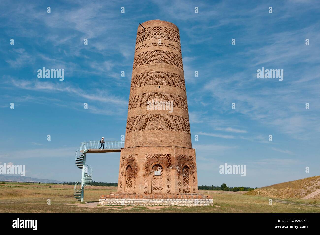 Kirgisistan Chuy Provinz Tokmok der Burana-Turm auf dem Gelände der antiken Stadt Balasagun Stockfoto