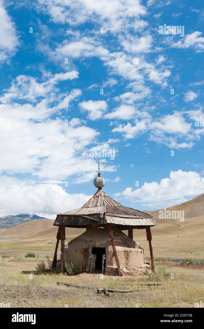Kirgisistan Chuy Provinz Kojomkul Mausoleum der berühmte Ringer Kojomkul in seinem Geburtsort Stockfoto