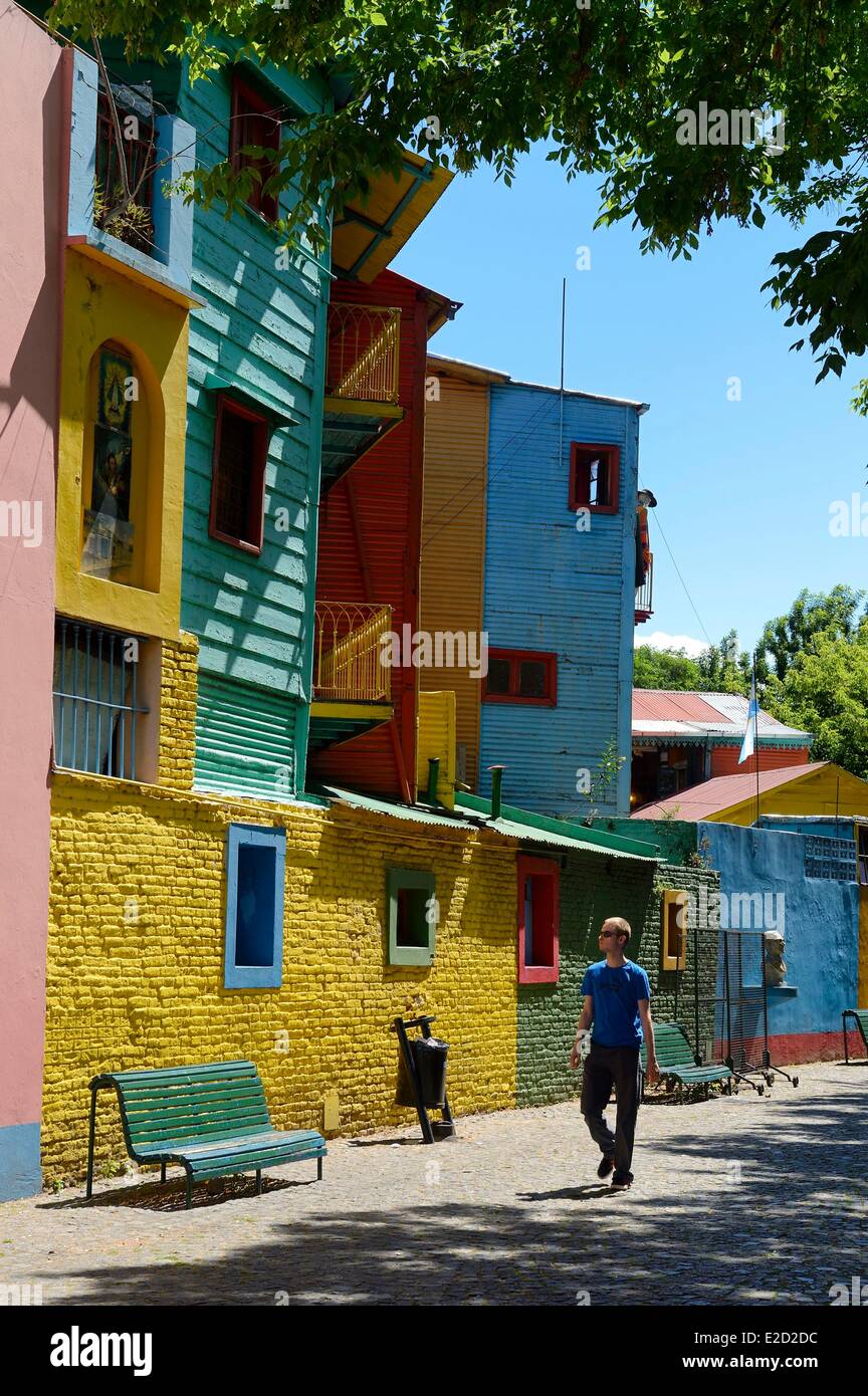Argentinien Buenos Aires La Boca Bezirk Caminito-Straße Stockfoto