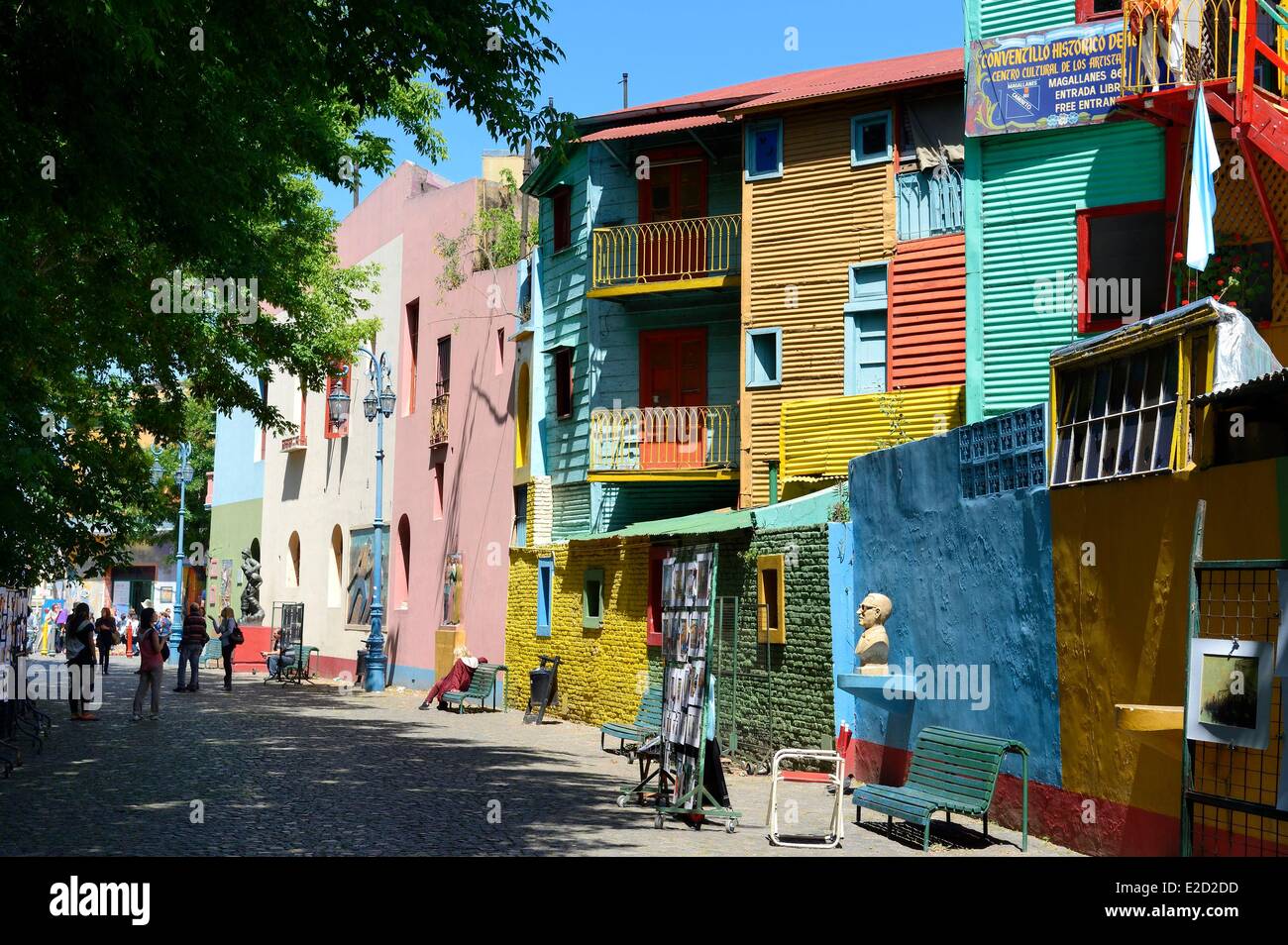 Argentinien Buenos Aires La Boca Bezirk Caminito-Straße Stockfoto