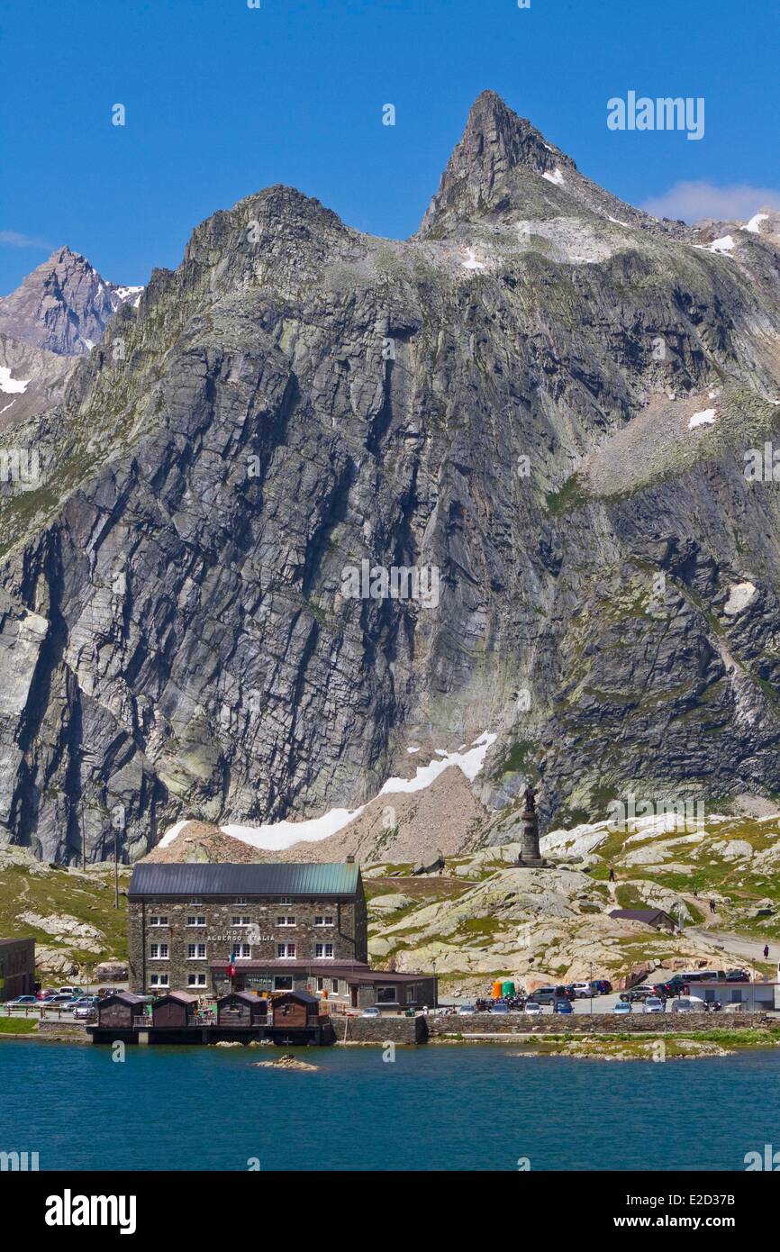 Kanton der Schweiz von Wallis Mont Blanc Col Grand Lake St. Bernard Stockfoto