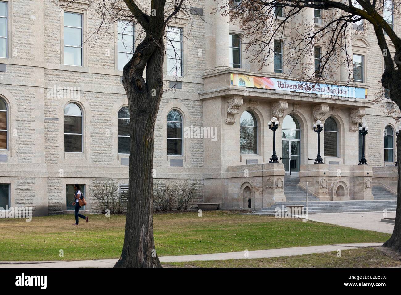 Kanada Manitoba Winnipeg Universität Francophone de Saint-Boniface Stockfoto