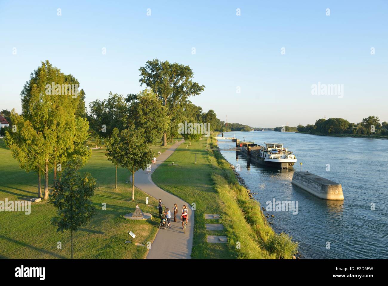 Frankreich-Bas-Rhin Straßburg Jardin des Deux Rives (zwei Banken Garten) auf der deutschen Seite in Kehl Stockfoto