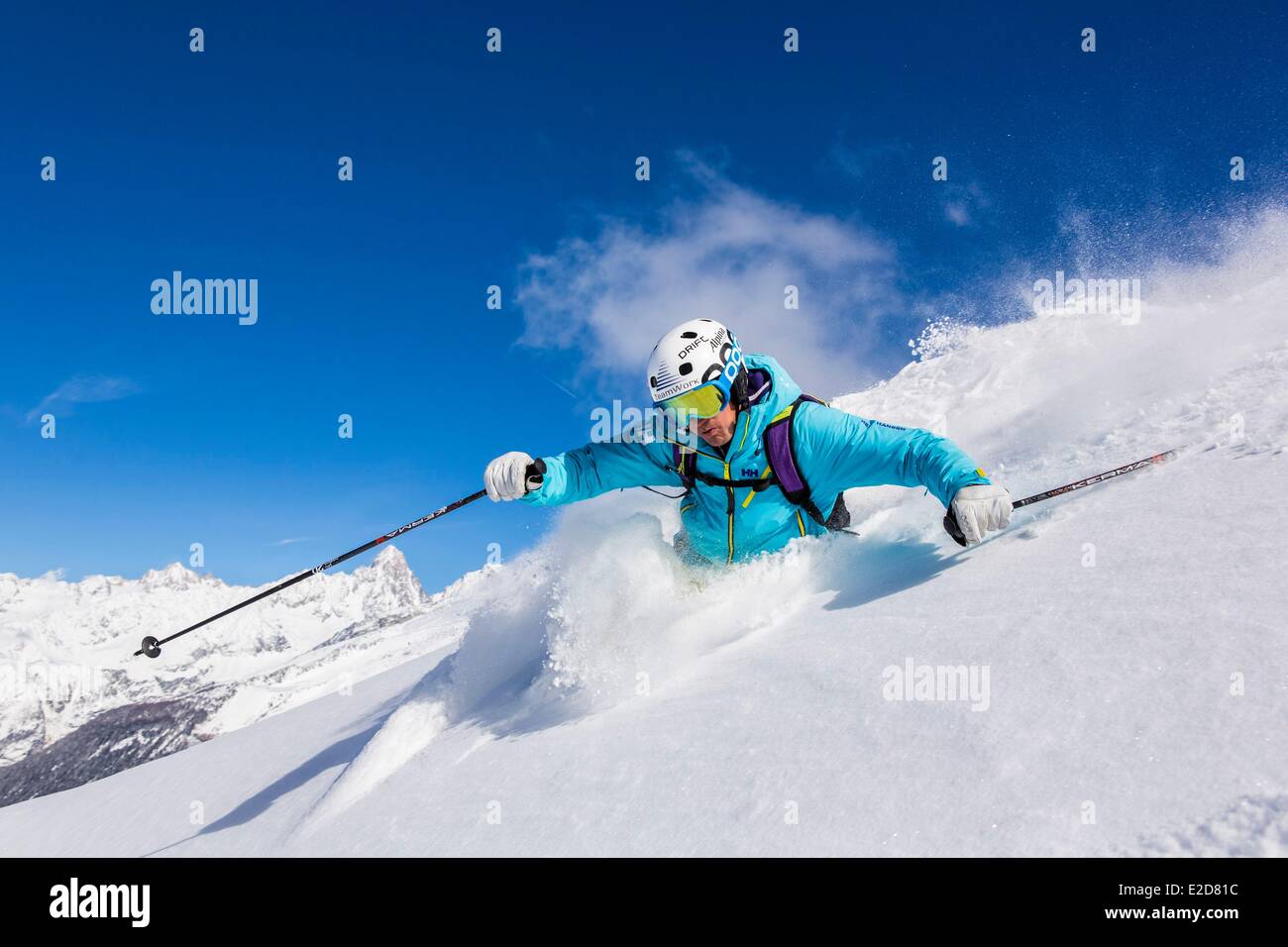 Frankreich Haute-Savoie Chamonix-Mont-Blanc Aurelien Ducroz World Champion kostenlos Falten 2009 und 2011 Stockfoto