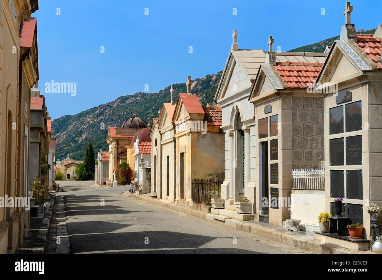 Corse du Sud Frankreich Ajaccio marine Friedhof Stockfoto