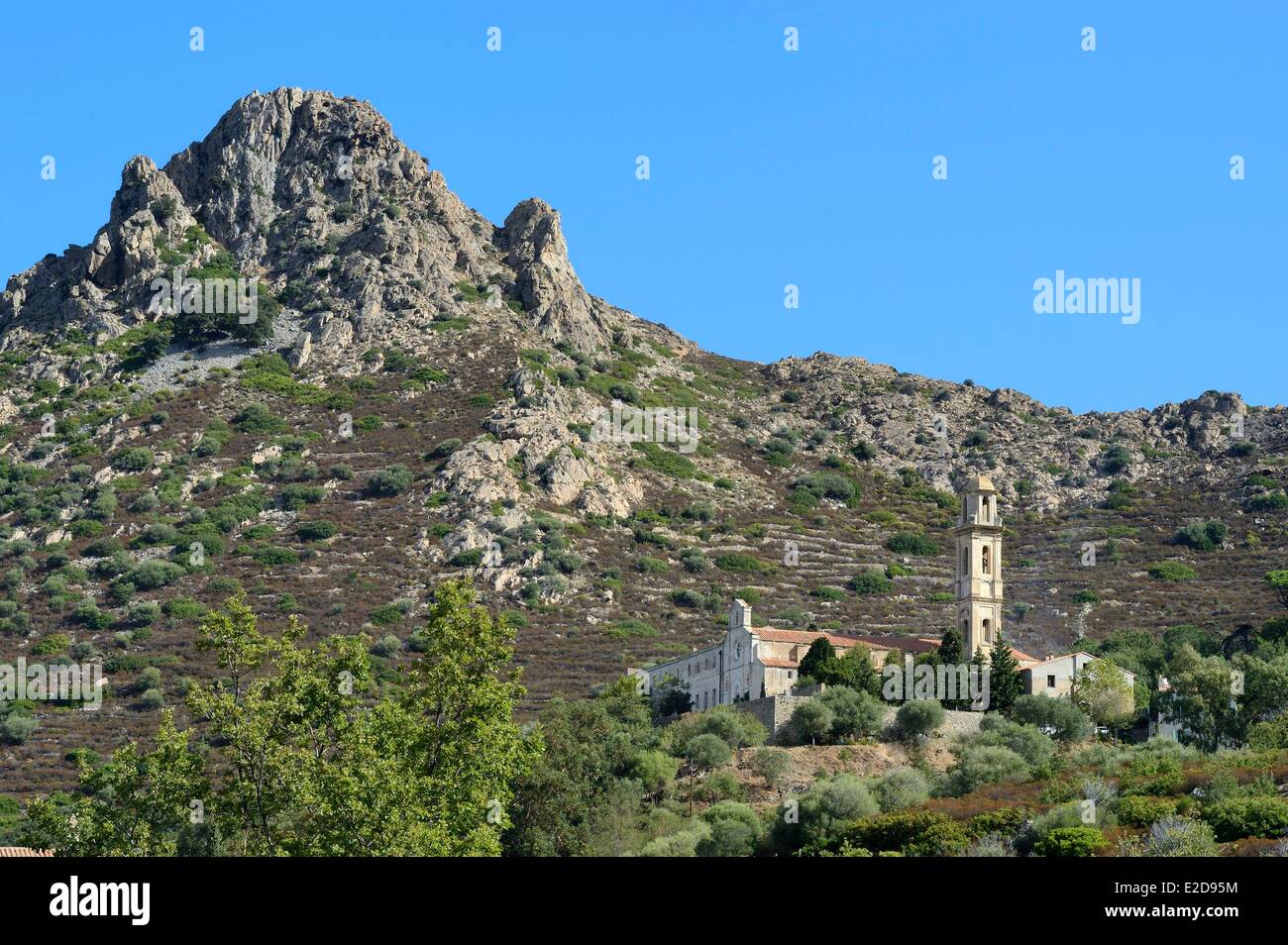 Frankreich, Haute Corse, Balagne, Couvent Saint-Dominique (Couvent Saint-Dominique) in Corbara Stockfoto