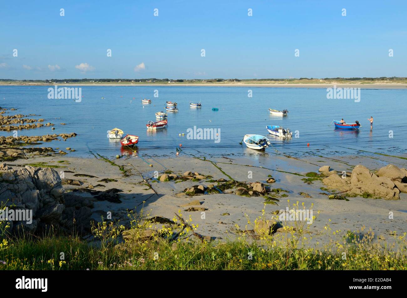 Frankreich, Finistere, Saint-Guenole Strand Stockfoto