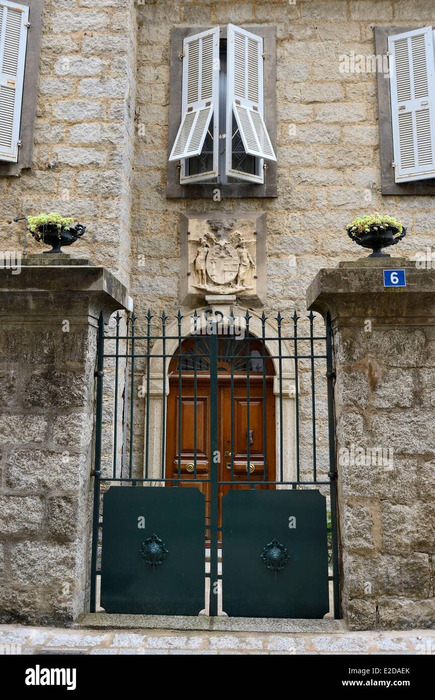 Frankreich, Corse du Sud, Sartene, Haus in der Valere de Peretti della Rocca Straße Stockfoto