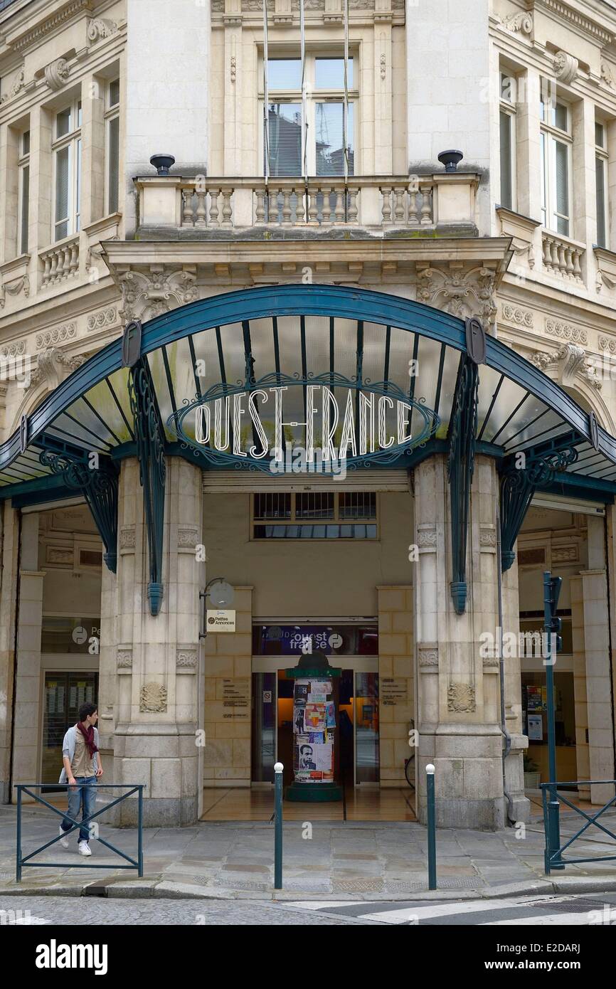 Frankreich, Ille et Vilaine, Rennes, ehemaligen Redaktion der Zeitung Ouest France Stockfoto