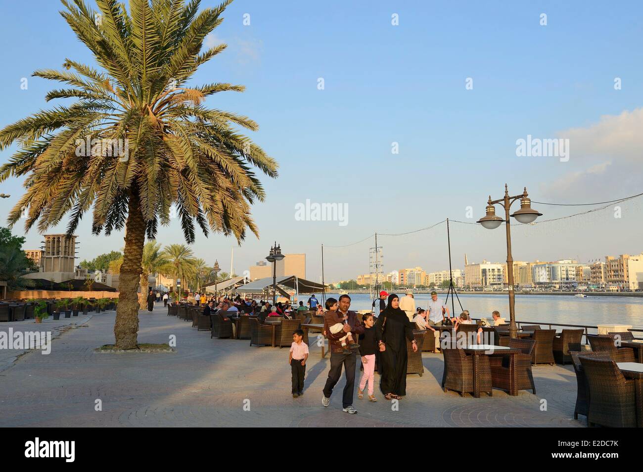 Vereinigte Arabische Emirate Dubai Ortsteil Shindagha an der Mündung des Dubai Creek Stockfoto