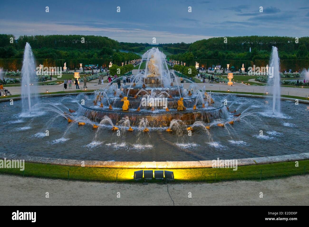 Versailles Castle Fountain Water France Stockfotos & Versailles Castle