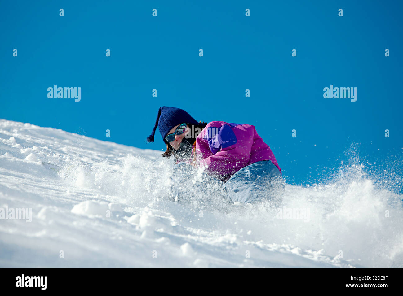 Skifahren Stockfoto