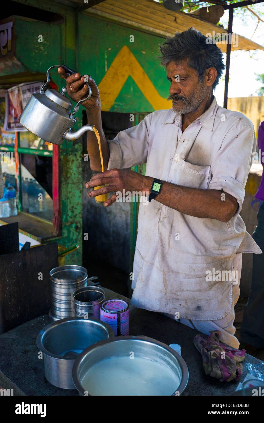 Indien Rajasthan Zustand Saira machen würzig Massala Tee Stockfoto