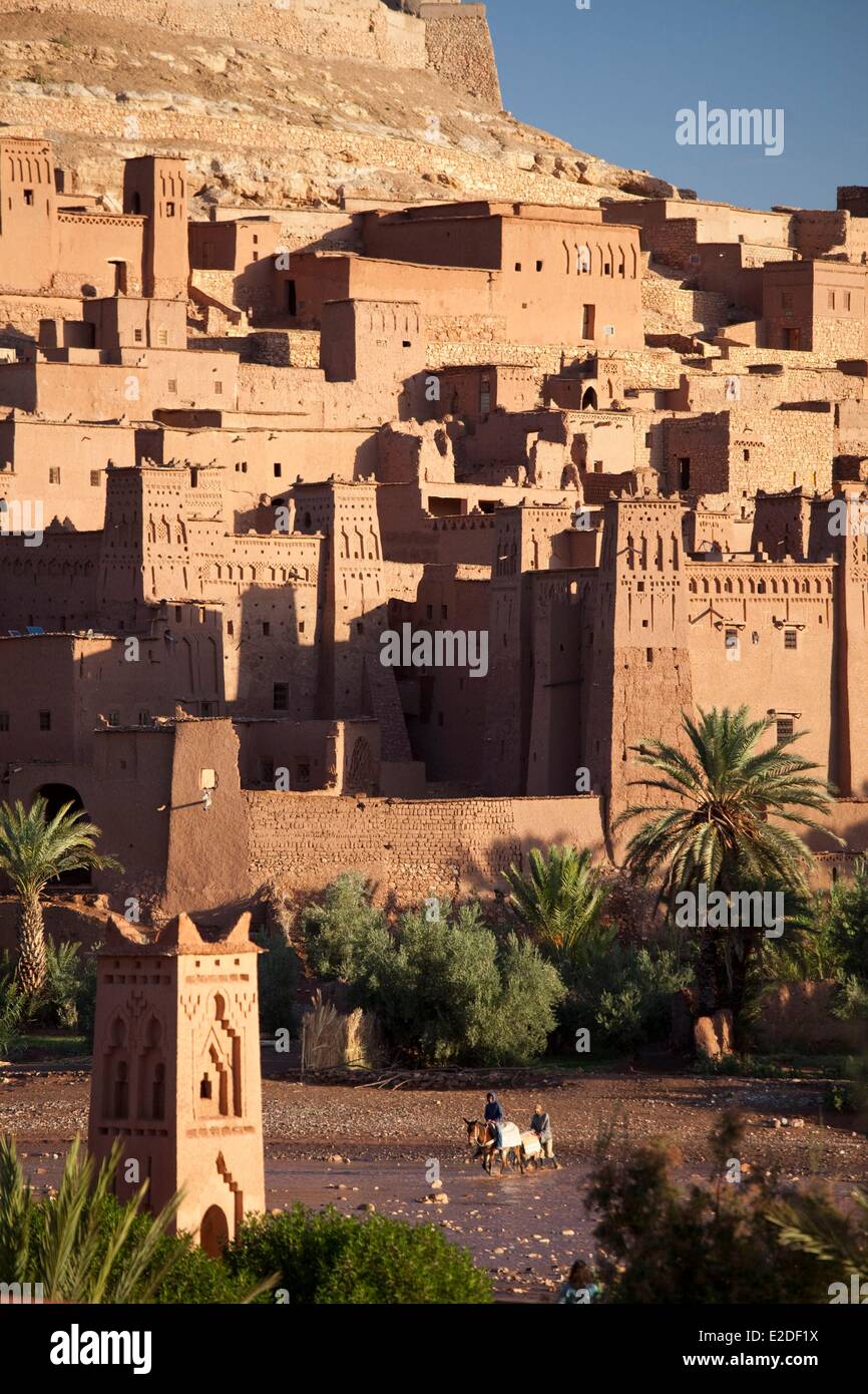 Marokko, hoher Atlas, Ksar von Aït Ben Haddou Weltkulturerbe von der UNESCO Stockfoto