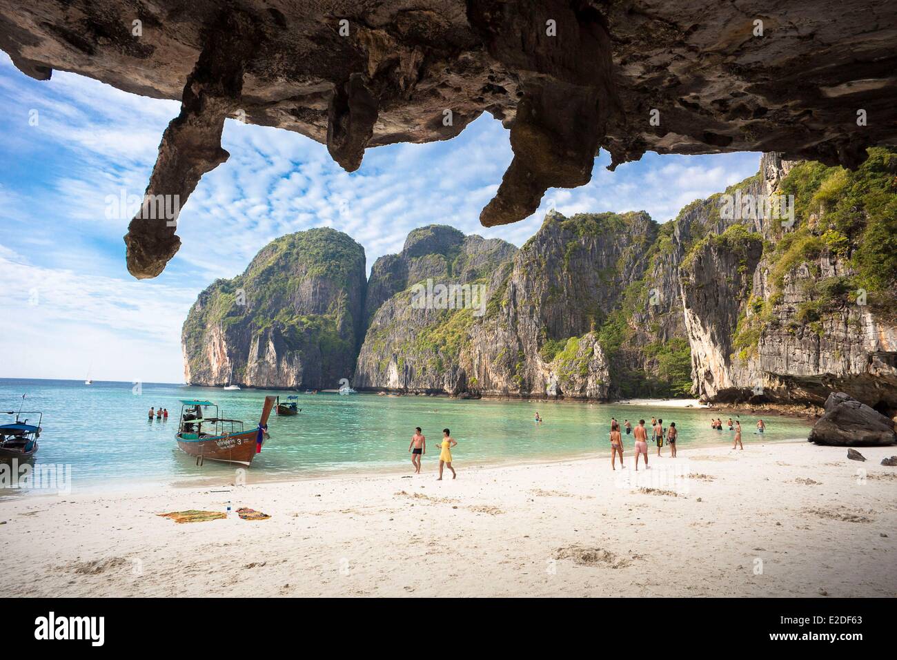 Provinz Krabi Thailand Phi Phi Lee Island Maya Bay cave Stockfoto